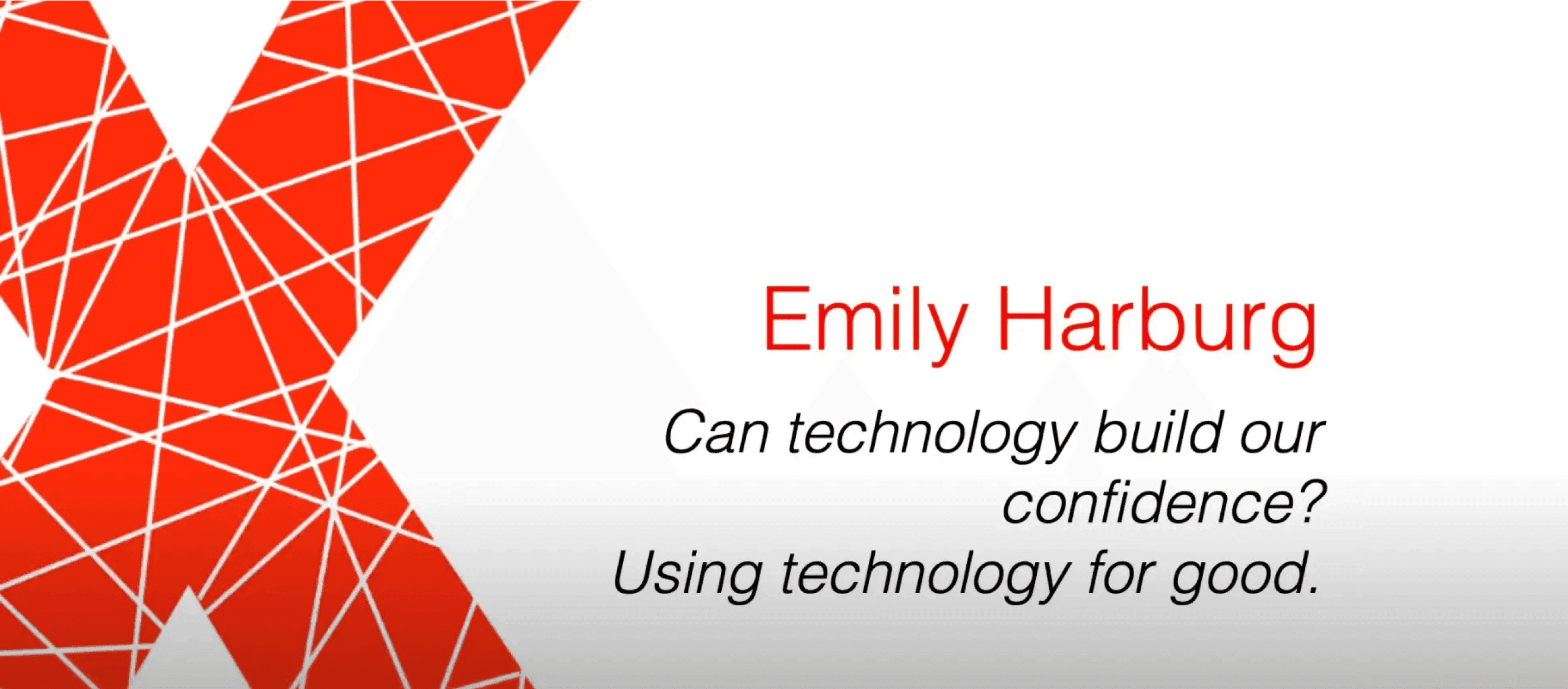 Header image for TedTalk: Can technology build our confidence?